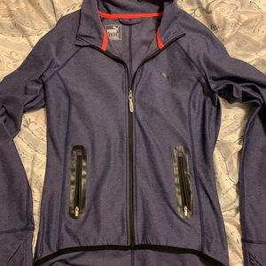 Purple Puma athletic zip-up